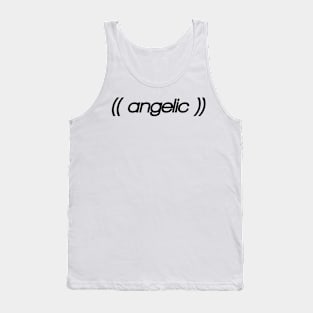 Witty shirt, sarcastic and parody weird angelic design Tank Top